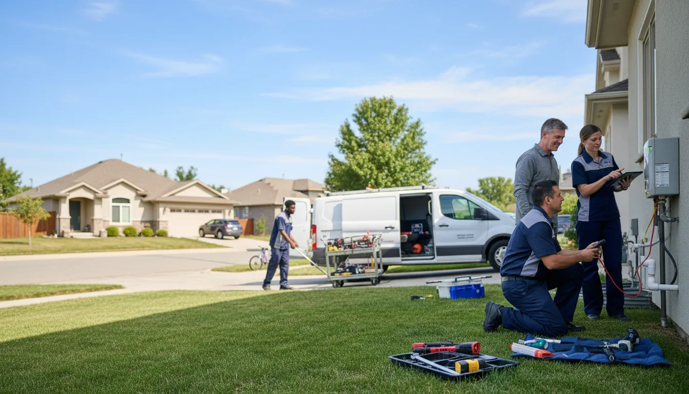 Tankless water heater service in Broussard, LA